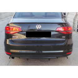 Купить Задний диффузор DPT (2014-2018, черный глянец) для Volkswagen Jetta