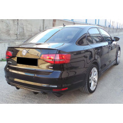 Купить Задний диффузор DPT (2014-2018, черный глянец) для Volkswagen Jetta