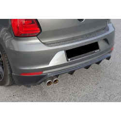 Купить Задний диффузор DPT (2014-2017, черный глянец) для Volkswagen Polo