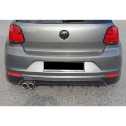 Купить Задний диффузор DPT (2014-2017, черный глянец) для Volkswagen Polo