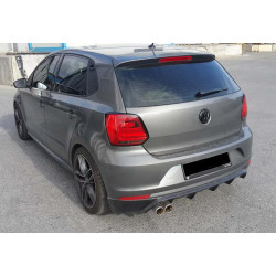Купить Задний диффузор DPT (2014-2017, черный глянец) для Volkswagen Polo