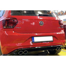 Купить Задний диффузор DPT V-1 (черный глянец) для Volkswagen Polo 2017- рр