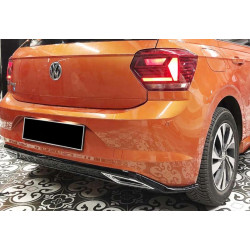 Купить Задний диффузор DPT V-3 (черный глянец) для Volkswagen Polo 2017- рр