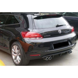 Купить Задний диффузор DPT V-2 (2008-2013, черный глянец) для Volkswagen Scirocco
