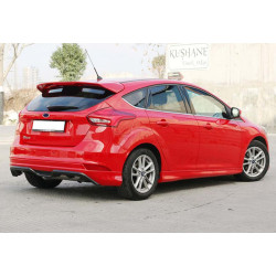 Купити Бокові пороги DPT (SD, 2015-2017, чорний глянець) для Ford Focus III рр