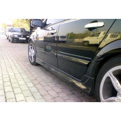 Купить Боковые пороги DPT (2004-2009, Под покраску) для Opel Astra H