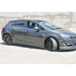 Купити Бокові пороги DPT V-3 (Під фарбування) для Opel Astra J 2009-2015 рр