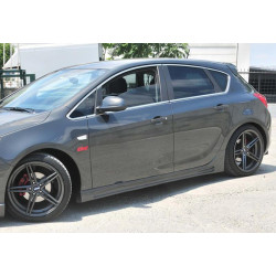 Купити Бокові пороги DPT V-3 (Під фарбування) для Opel Astra J 2009-2015 рр