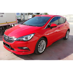 Купити Бокові пороги DPT V-1 (чорний глянець) для Opel Astra K 2016-2021 рр