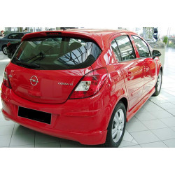 Купити Бокові пороги DPT V-1 (чорний глянець) для Opel Corsa D 2007-2014 рр