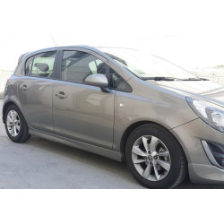 Купити Бокові пороги DPT V-3 (чорний глянець) для Opel Corsa D 2007-2014 рр