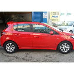 Купити Бокові пороги DPT (чорний глянець) для Opel Corsa E 2015-2019 рр