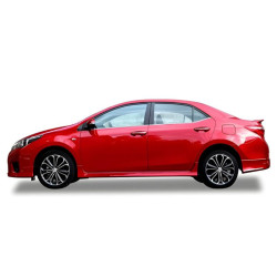 Купить Боковые пороги DPT (черный глянец) для Toyota Corolla 2013-2019 гг