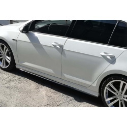 Купити Бокові пороги DPT V-2 (чорний глянець) для Volkswagen Golf 7/E-Golf