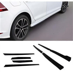 Купити Бокові пороги DPT V-3 (чорний глянець) для Volkswagen Golf 7/E-Golf