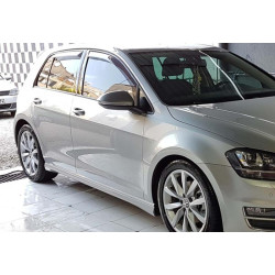 Купити Бокові пороги DPT V-9 (чорний глянець) для Volkswagen Golf 7/E-Golf