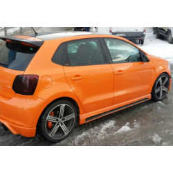 Купить Боковые пороги DPT V-4 (под покраску) для Volkswagen Polo 2010-2017 гг