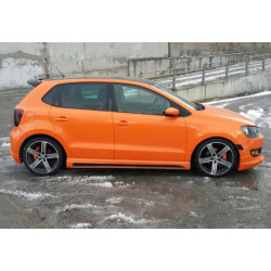 Купить Боковые пороги DPT V-4 (под покраску) для Volkswagen Polo 2010-2017 гг