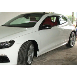 Купити Бокові пороги DPT V-1 (чорний глянець) для Volkswagen Scirocco