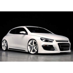 Купити Бокові пороги DPT V-2 (чорний глянець) для Volkswagen Scirocco