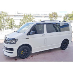 Купить Боковые пороги DPT (черный глянец) для Volkswagen T6