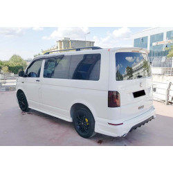 Купить Боковые пороги DPT (черный глянец) для Volkswagen T6