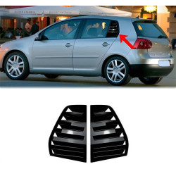 Купити Накладки на задні вікна DPT (чорний глянець, 2шт) для Volkswagen Golf 5