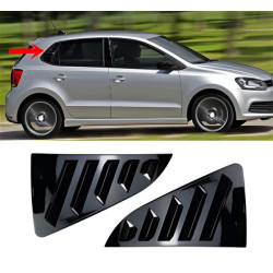 Купити Накладки на задні вікна DPT (чорний глянець, 2шт) для Volkswagen Polo 2010-2017 рр