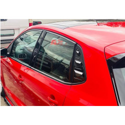 Купити Накладки на задні вікна DPT (чорний глянець, 2шт) для Volkswagen Polo 2017- рр