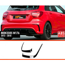 Купити Задні Елерон накладки DPT (чорний глянець) для Mercedes A-сlass W176 2012-2018 рр