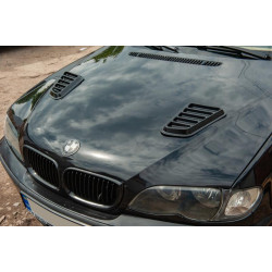 Купить Универсальные накладки на капот DPT (2 шт, черный глянец)