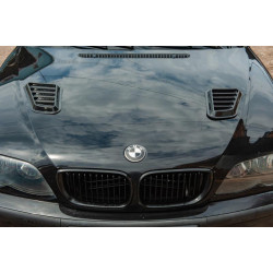 Купить Универсальные накладки на капот DPT (2 шт, черный глянец)