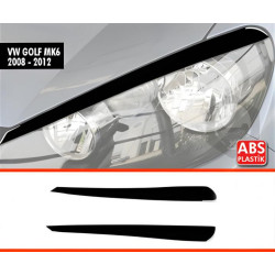 Купити Війки DPT (2шт, чорний глянець) для Volkswagen Golf 6