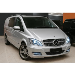 Купить Передняя решетка Diamond Silver (2010-2014) для Mercedes Vito W639