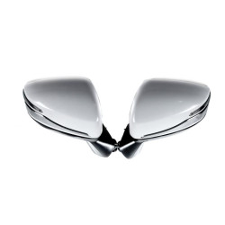 Купить Полоски на зеркала (2 шт, хром) для Toyota Land Cruiser 300