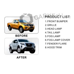 Купить Комплект рестайлинга апгрейда в 2021 году (для 2015-2020 годов) для Nissan Navara/NP300 2016- гг