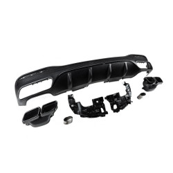 Купить Задний диффузор для GLE (дизайн GLE63 Black) для Mercedes GLE/ML сlass W166