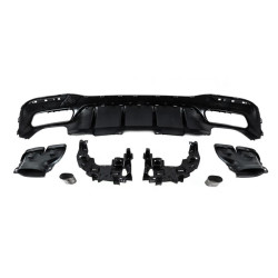 Купить Задний диффузор для GLE (дизайн GLE63 Black) для Mercedes GLE/ML сlass W166