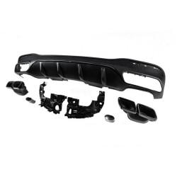 Купить Задний диффузор для GLE (дизайн GLE63 Black) для Mercedes GLE/ML сlass W166