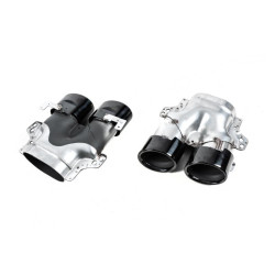 Купить Задний диффузор с насадками Black (Дизайн AMG53) для Mercedes E-class coupe C238