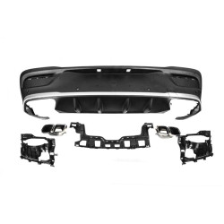 Купить Задний диффузор с насадками (дизайн GLE63) для Mercedes GLE coupe C167 2019- рр