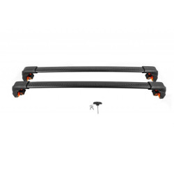 Купить Багажник (поперечины) на интегрированные рейлинги Ecem V2 120 см (2 шт) Черный для Volkswagen Touareg 2018- гг