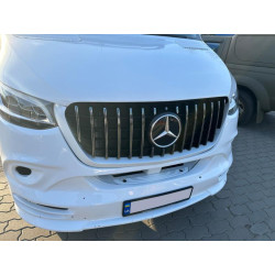 Купить Передняя решетка Panamericana GT Chrome Premium V1 С рамкой для Mercedes Sprinter W907/W910 2018- гг