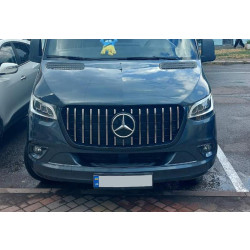 Купить Передняя решетка Panamericana GT Chrome Premium V1 С рамкой для Mercedes Sprinter W907/W910 2018- гг
