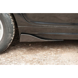 Купить Универсальные Flap накладки на боковые пороги тип-B (2 шт, черный глянец, ABS-пластик)