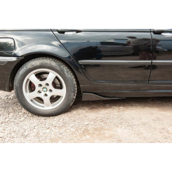 Купить Универсальные Flap накладки на боковые пороги тип-B (2 шт, черный глянец, ABS-пластик)