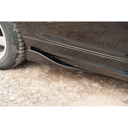 Купить Универсальные Flap накладки на боковые пороги тип-B (2 шт, черный глянец, ABS-пластик)