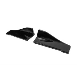 Купить Универсальные Flap накладки на боковые пороги тип-C (2 шт, черный глянец, ABS-пластик)
