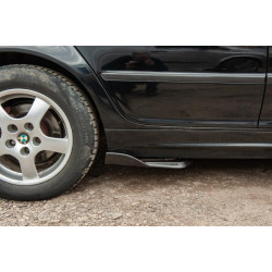 Купить Универсальные Flap накладки на боковые пороги тип-E (2 шт, черный глянец, ABS-пластик)