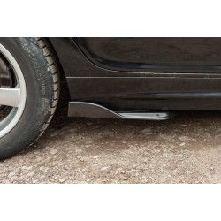 Купить Универсальные Flap накладки на боковые пороги тип-E (2 шт, черный глянец, ABS-пластик)